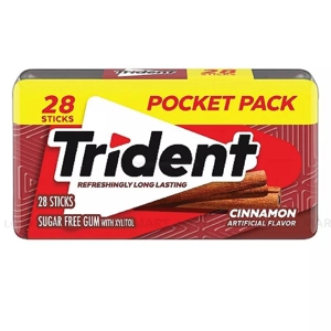 Trident 계피맛 무가당 껌 28개입 1