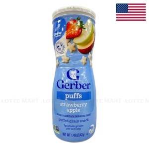Gerber 퍼프 딸기 및 사과맛 이유식 과자 42G 1