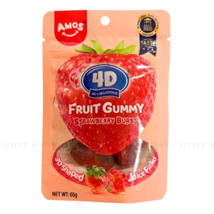 Amos 딸기 필링 4D 젤리 65G