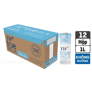 TH true MILK 무가당 멸균우유 1L x 12입