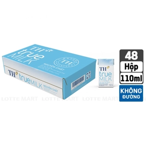 TH true MILK 무가당 멸균우유 110ml x 48입