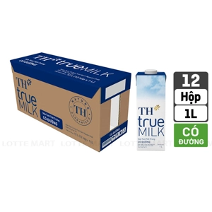 TH true MILK 가당 멸균우유 1L x 12입