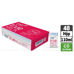 TH true MILK 딸기 멸균우유 110ml x 48입