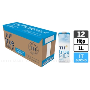 TH true MILK 저당 멸균우유 1L x 12입