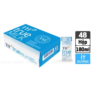 TH true MILK 저당 멸균우유 180ml x 48입