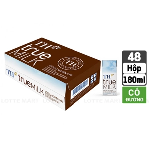 TH true MILK 초콜릿 멸균우유 180ml x 48입