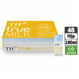 TH true MILK 바나나 멸균우유 180ml x 48개입