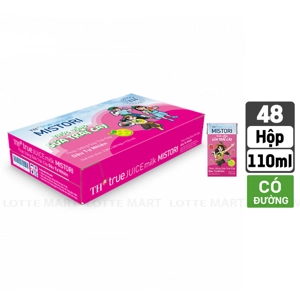 TH True Juice Mistori 과일 우유 음료 딸기맛 110ml x 48개입