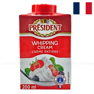 President 휘핑크림 200ml