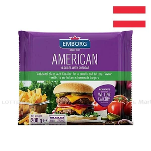 Emborg 체다 American 치즈 슬라이스 200G