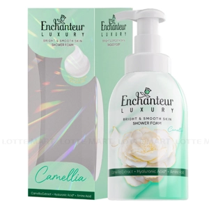 Enchanteur Luxury 카멜리아 향 부드럽고 밝은 피부 거품 바디워시 450ml
