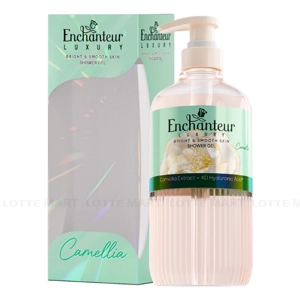 Enchanteur Luxury Camellia 향 샤워 젤, 매끄럽고 밝은 피부를 위한 영양 공급 450ml