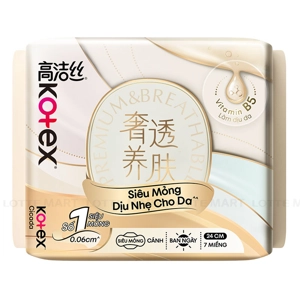 Kotex 시카다 울트라씬 날개형 생리대 24cm 7매입 (EA)