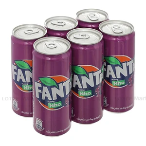 Fanta 슬릭 포도맛 청량음료 (320ml x 6캔)