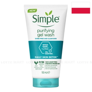 Simple 스킨 디톡스 퓨리파잉 젤 워시 150ml
