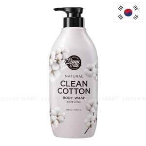 Shower Mate Natural Clean Cotton 바디워시 500ml 1