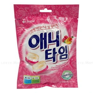 Kẹo Lotte Anytime Xylitol Vị Mận và Đào Gói 60g
