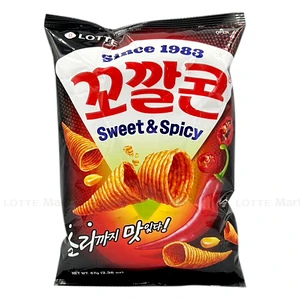 Snack Bắp Hình Nón Lotte Vị Ngọt và Cay Gói 67g