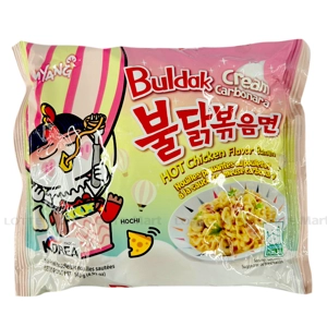 Mì Khô Gà Cay Samyang Vị Cream Gói 140g