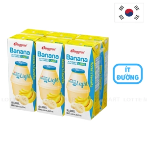 빙그레 저당 바나나맛 멸균우유 (200ml x 6개입) 1