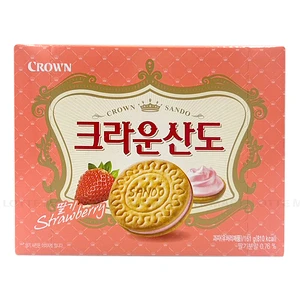 Bánh Quy Crown Sando Kem Dâu Hộp 161G 1