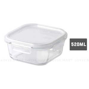 Lock&Lock 정사각 유리용기 LTG108 520ml