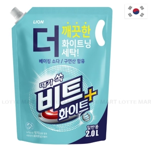 Beat White Plus 일반 세탁기용 세탁세제 2l 1