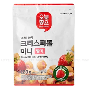 오늘좋은 국내산 19곡 크리스피롤 미니 딸기 120G 1