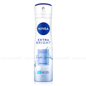 Nivea 엑스트라 브라이트 프레쉬 라비어 아쿠아 브리즈향 데오드란트 스프레이 150ml 1