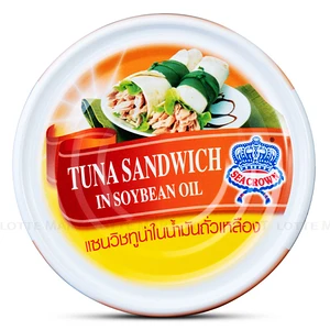 Sea Crown 콩기름에 담근 잘려있는 참치 통조림 140G 1