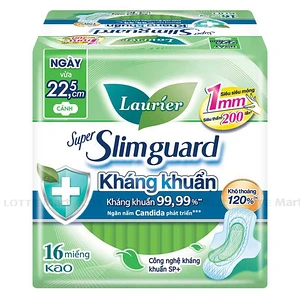 Laurier Slimguard 항균 생리대 22.5CM (16매입)