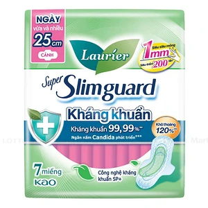 Laurier Super Slimguard 초스림 항균 생리대 25cm 7매입 1