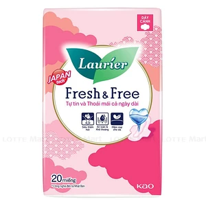 Laurier Fresh & Free 날개형 데이 생리대 20매 1