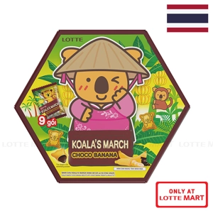 LOTTE 코알라 마치 바나나 초콜릿 맛 비스킷 108G 1