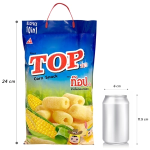 Top Ten 3가지 맛 믹스 콘스낵 빅팩 450G 1