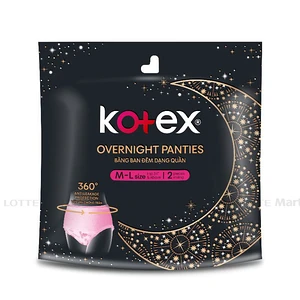 Kotex 나이트 팬티형 생리대 사이즈 M-L 2매입 1