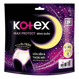 Kotex 팬티형 나이트 생리대 사이즈 L/XL 2개입 1