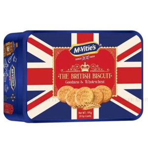 Bánh Quy McVities Lúa Mì Nguyên Cám Hộp 195G