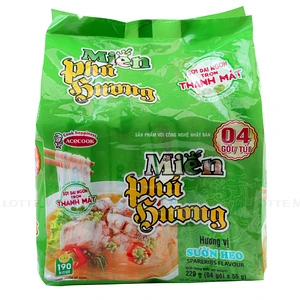 Lốc 4 Gói Miến Phú Hương Sườn Heo 55g