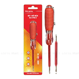 Bút Thử Điện Điện Quang ĐQ ETP03 R 160mm Màu Đỏ (2 Đầu Vít)