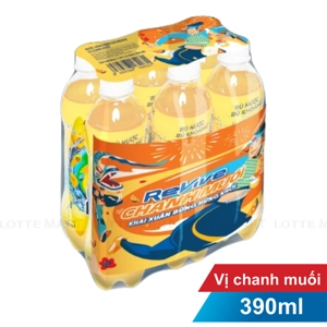 REVIVE 소금과 레몬 음료 390ML x 6개