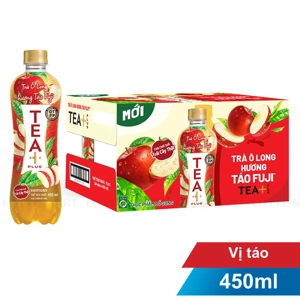 Tea+ Plus 후지사과맛 우롱차 450ml x 24개입