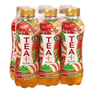 Tea+ Plus 후지사과맛 우롱차 450ml x 6개입