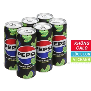 Pepsi 제로 칼로리 탄산음료 레몬맛 (320ML x 6캔)