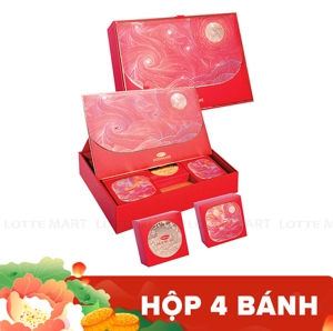 Bibica 프리미엄 Nhật Nguyệt 월병 4개 세트 (색상 랜덤 배송) 800G