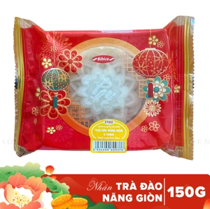 Bibica 달콤한 복숭아 차 크런치 노에그 쫀득한 월병 150G