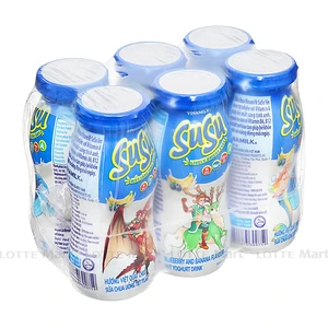 Lốc 6 Chai Sữa Chua Uống Susu Hương Việt Quất Chuối 80ml