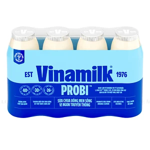 Lốc 4 Chai Sữa Chua Uống Vinamilk Probi 130ml