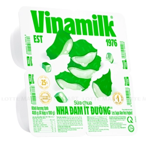 Lốc 4 Hũ Sữa Chua Ăn Vinamilk Nha Đam Ít Đường 100g