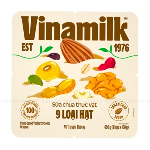 Lốc 4 Hũ Sữa Chua Ăn Vinamilk 9 Loại Hạt Vị Truyền Thống 100g